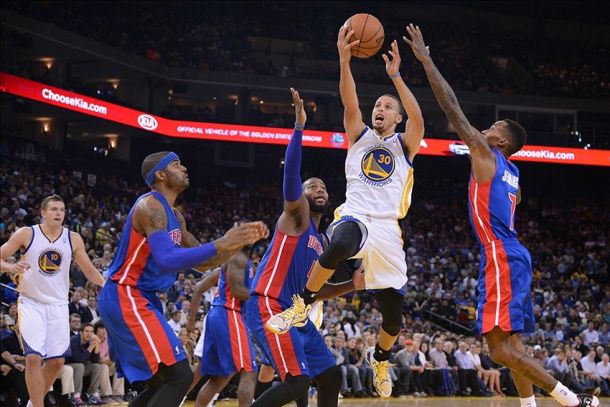 Curry trascina i Warriors, i Pistons si consolano con Datome