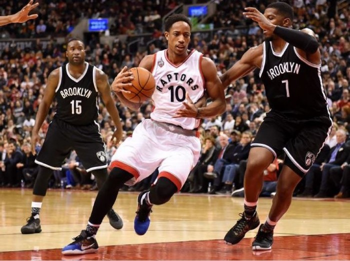 Brooklyn Nets Fall To Toronto Raptors Behind 61 Points Combined From Raptors' Backcourt
