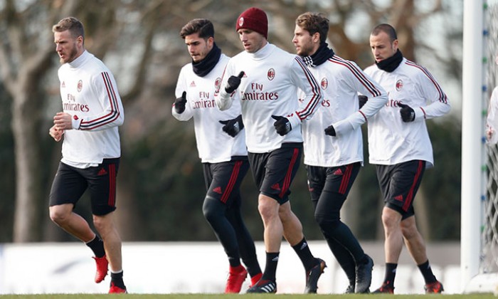 Milan, le ultime da Milanello: rossoneri in campo per preparare la sfida contro il Rijeka