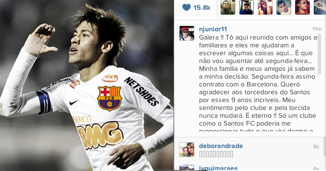 Oficial. Neymar anuncia que será jugador del FC Barcelona