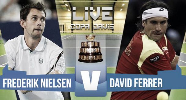 Resultado Frederik Nielsen - David Ferrer en Copa Davis 2015 (0-3)