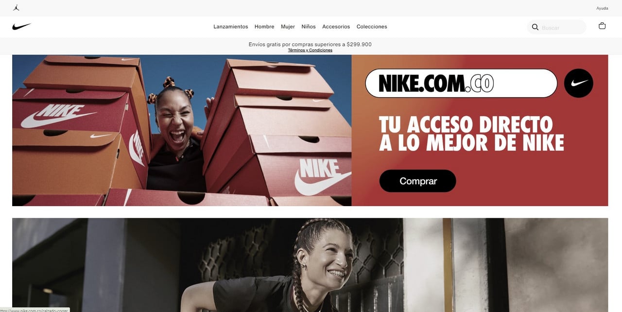 Nike lanza su página web oficial en Colombia