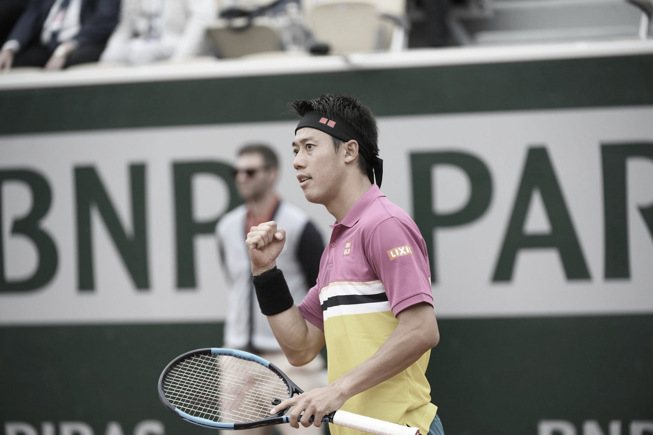 Nishikori derrota Halys e avança à segunda rodada em Roland Garros Nishikori derrota Halys e avança à segunda rodada em Roland Garros