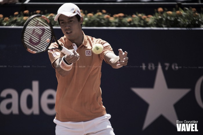 Kei Nishikori: "No ha sido fácil, estoy contento con mi tenis"
