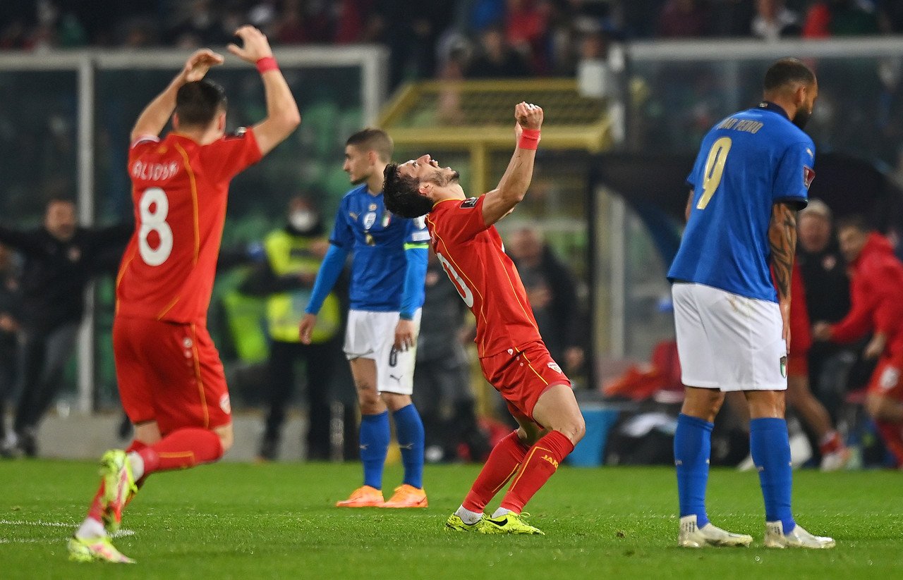 Highlights: North Macedonia 1-1 Italy in 2024 EURO Qualifiers