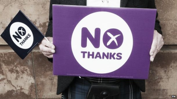 Clackmannanshire vote "No" in Scottish Referendum