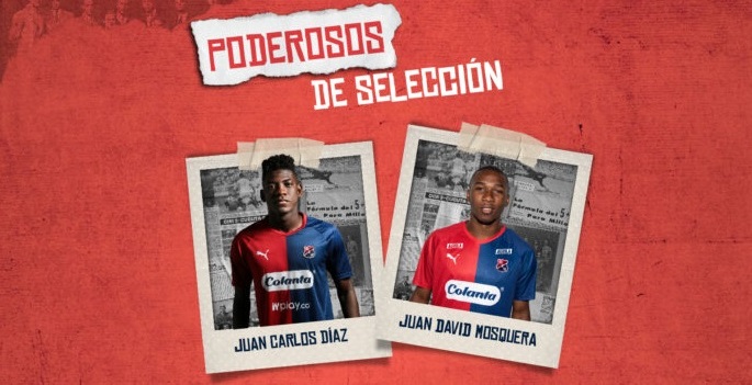 Dos jugadores del DIM llamados a la Selección Colombia Sub 20