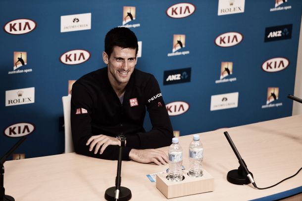 Novak Djokovic: "Wawrinka está jugando con muchísima confianza"