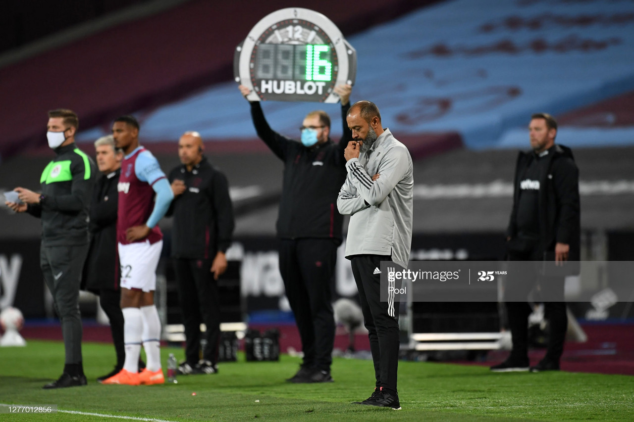 Nuno Espirito Santo's five key quotes following humiliating defeat at West Ham