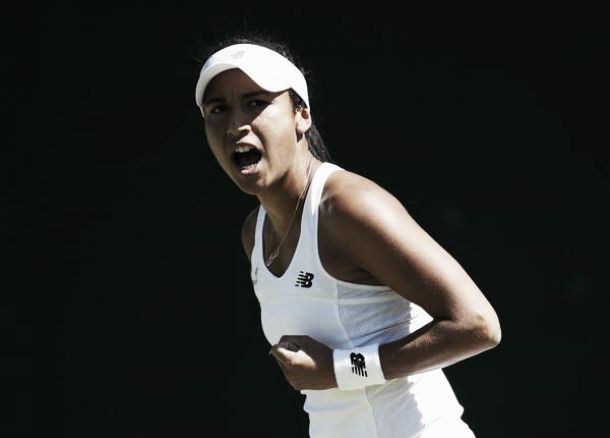 A major upset and a progressing Brit in the Ladies' section on day two of Wimbledon