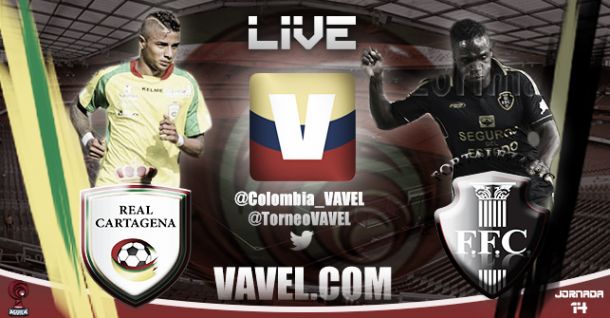 Resultado Real Cartagena - Fortaleza en el Torneo Águila 2015 (2-2)