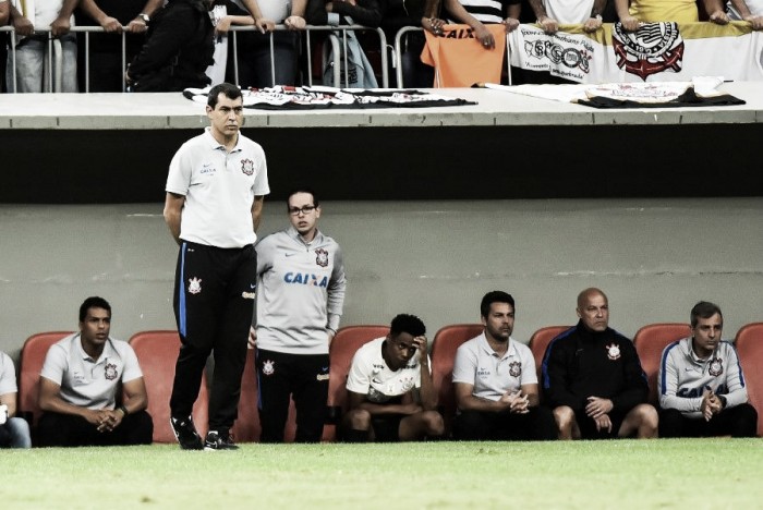 Fábio Carille lamenta falta de pontaria do Corinthians em empate contra Atlético-MG