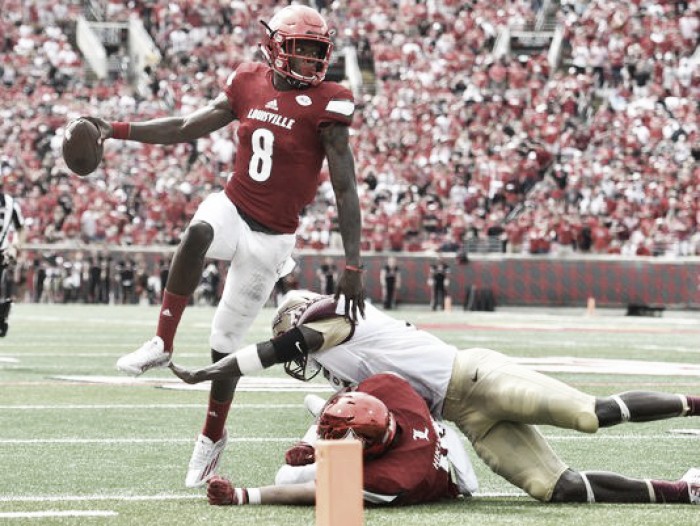 Louisville throttles second-ranked Florida State 63-20
