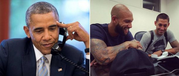 Vidéo : Barack Obama remercie Tim Howard et Clint Dempsey