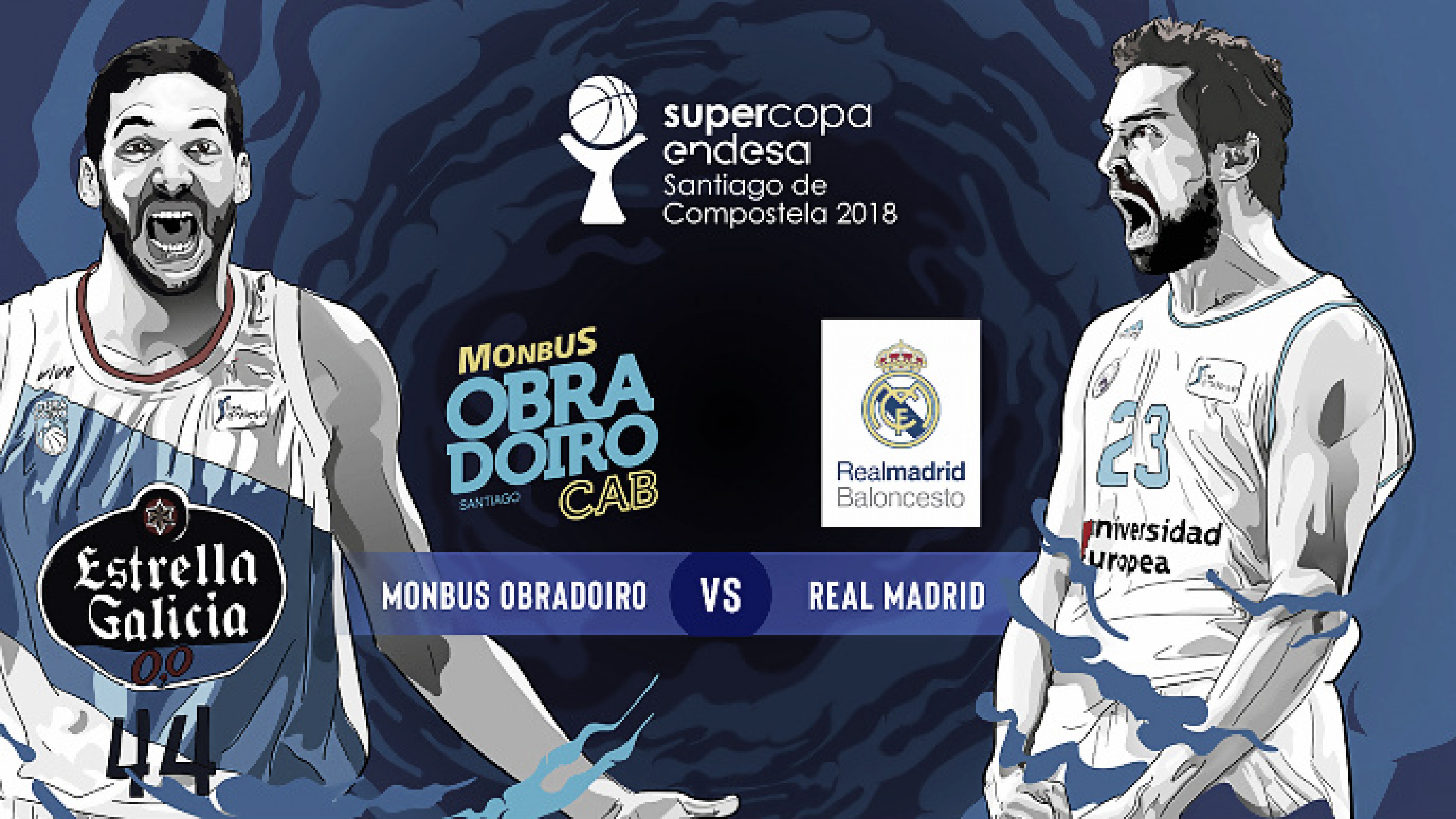 El Madrid se enfrentará al anfitrión, Monbus Obradoiro, en la Supercopa