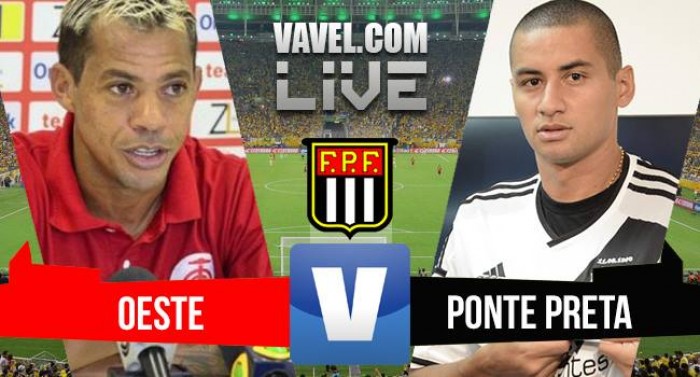 Resultado Oeste x Ponte Preta pelo Campeonato Paulista 2016 (3-1)
