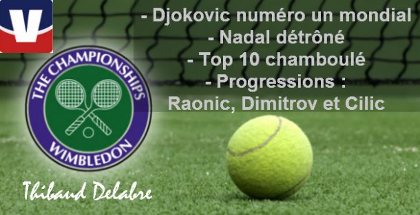 Classement ATP : Conséquences de Wimbledon