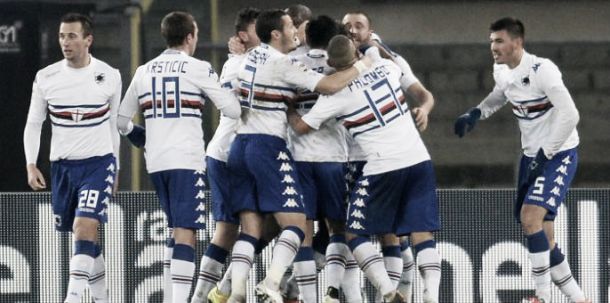 La Sampdoria espugna Verona e si porta a meno uno dal terzo posto