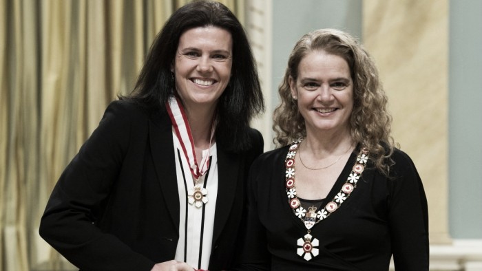 Christine Sinclair receives Order of Canada