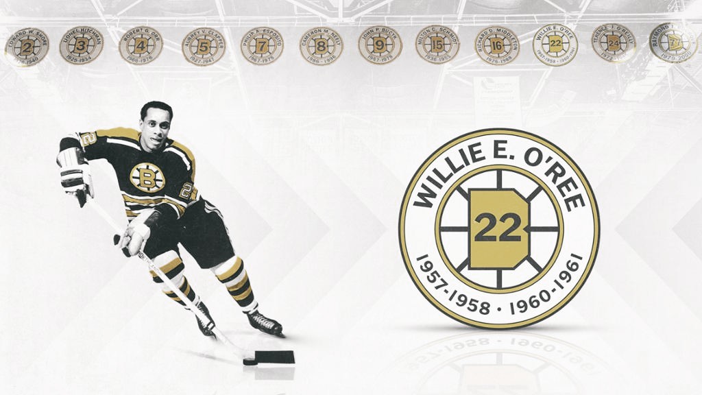 Bruins retirarán camiseta número 22 en honor a Willie O'Ree 