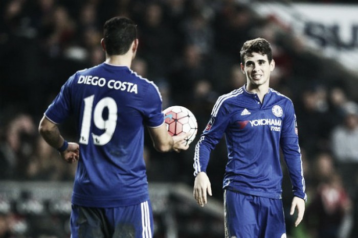 MK Dons 1-5 Chelsea: Oscar bags first ever hat-trick for the Blues