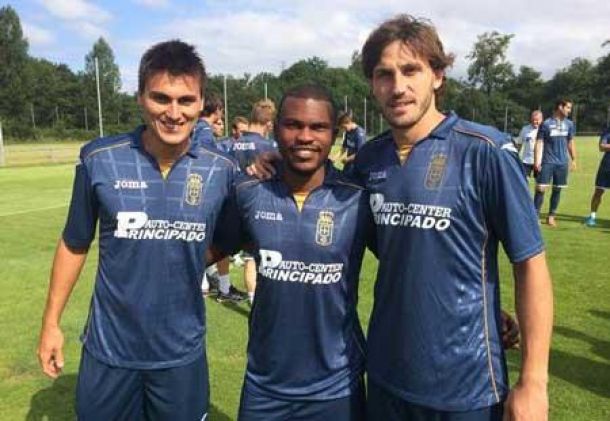 Generelo, Vila y Omgba ya entrenan con el Real Oviedo