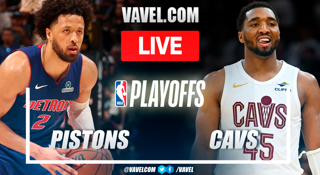 Detroit Pistons vs Cleveland Cavaliers LIVE Score Updates in NBA Playoffs Game