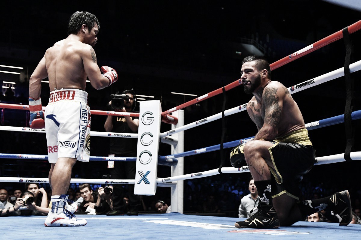 Tras un año de inactividad, Pacquiao regresó al ring con 'knockout'