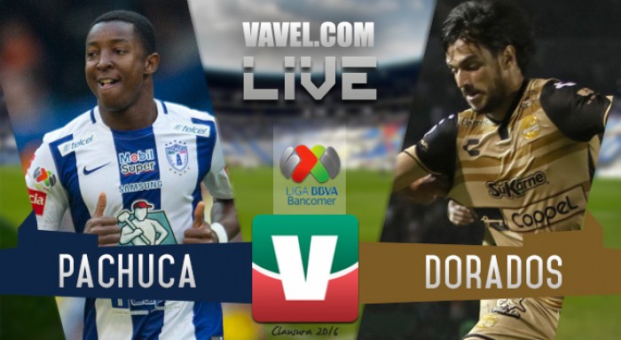 Resultado del partido Pachuca - Dorados en Liga MX 2016 (2-2)