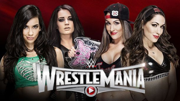 AJ Lee & Paige VS The Bella Twins: Batalla por parejas femeninas en WrestleMania 31