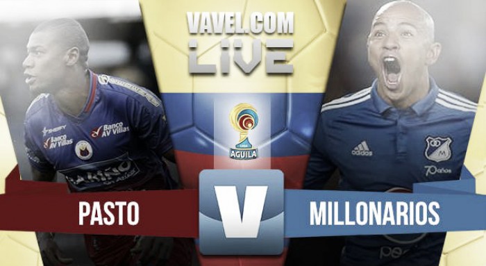 Resultado Pasto vs Millonarios en en Liga Águila 2016 II (1-1)