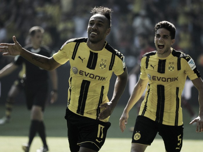 Borussia Dortmund 2-1 1. FSV Mainz 05: Aubameyang brace gives BVB opening day win