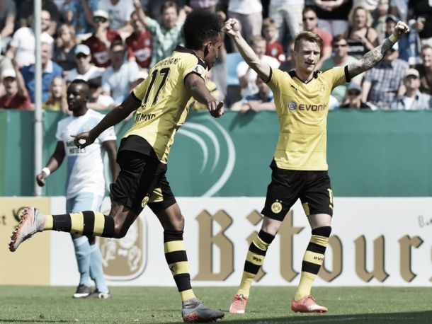 Chemnitzer FC 0-2 Borussia Dortmund: Mkhitaryan and Aubameyang seal second round berth