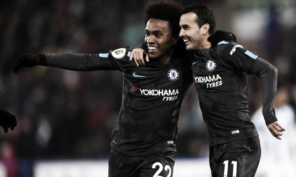 Pedro y Willian renuevan con el Chelsea hasta final de temporada Pedro y Willian renuevan con el Chelsea hasta final de temporada