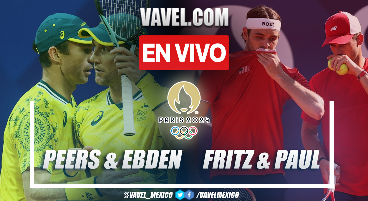 Peers y Ebden vs Paul y Fritz EN VIVO, ¿cómo ver transmisión TV online tenis en Juegos Olímpicos? | 2 Agosto 2024