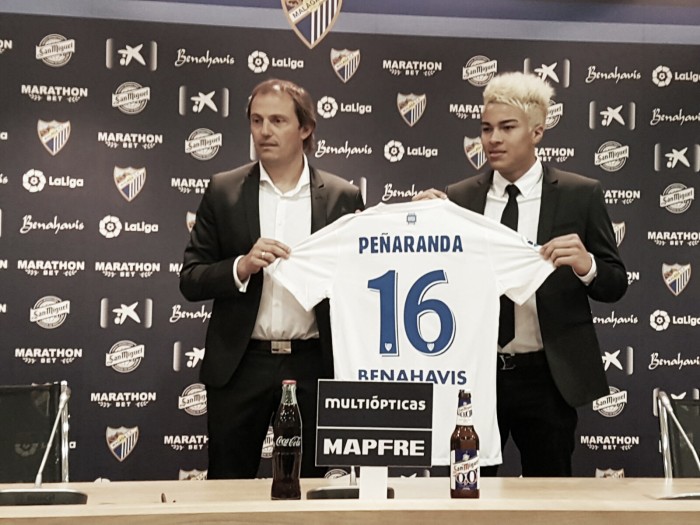 Peñaranda: "No pensé dos veces la opción de venir al Málaga CF"