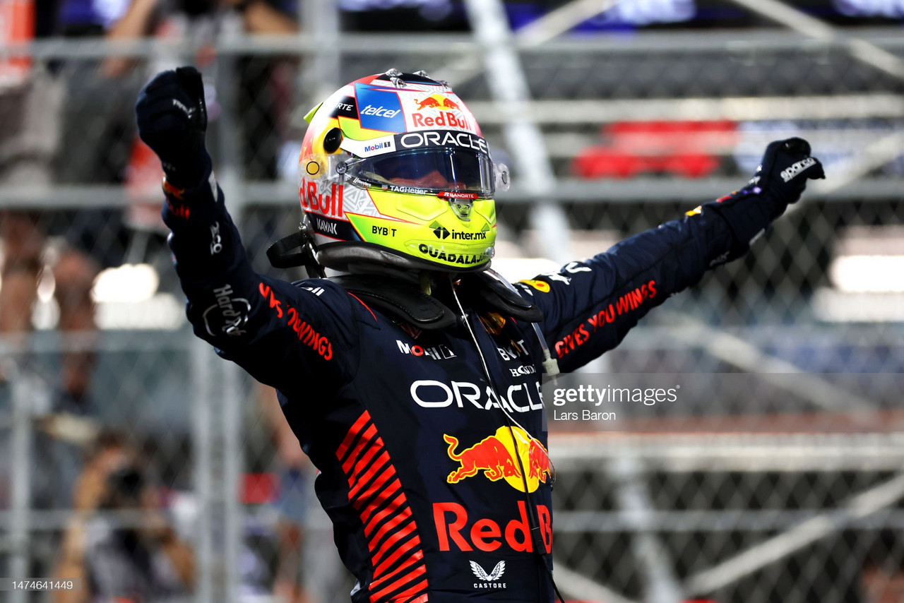 Saudi Arabia Grand Prix: Perez holds off Verstappen for Saudi GP win