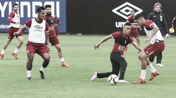 La selección peruana se alista para su juego ante Colombia La selección peruana se alista para su juego ante Colombia