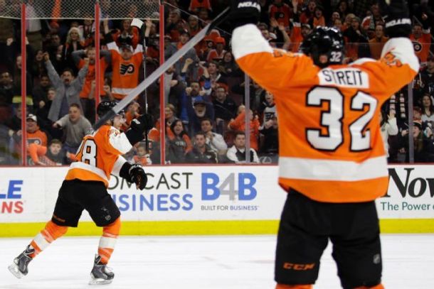Overtime Goal From Claude Giroux Gives Philadelphia Flyers Victory Over Pittsburgh Penguins