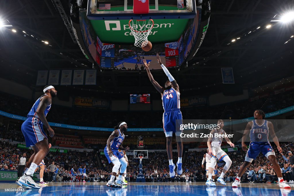 Thunder 123-127 76ers Embid to the rescue for Philly as Giddey situation looked into by NBA