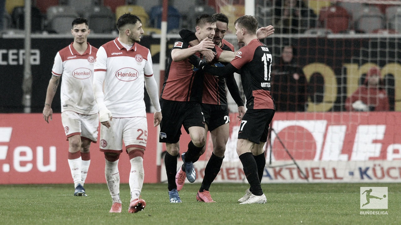 Hertha BSC rescata un punto en Düsseldorf (3-3)