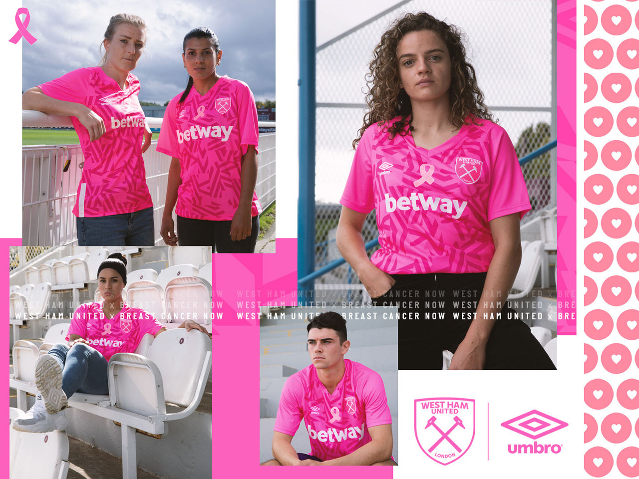 West Ham Women launch limited-edition pink shirt in partnership with Breast Cancer Now
