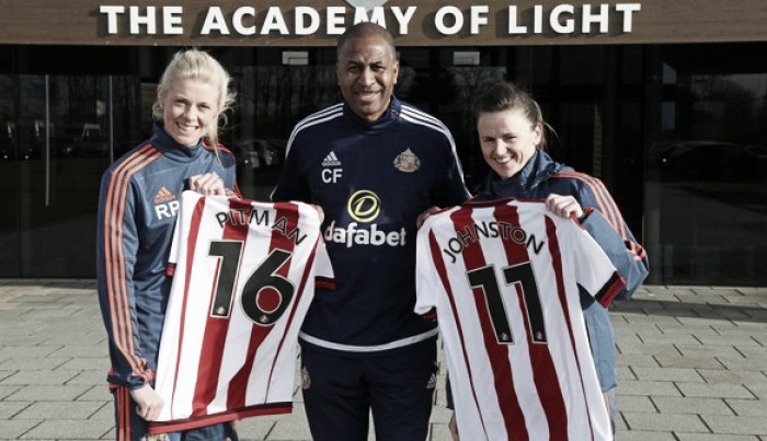 Sunderland Ladies sign Johnston and Pitman