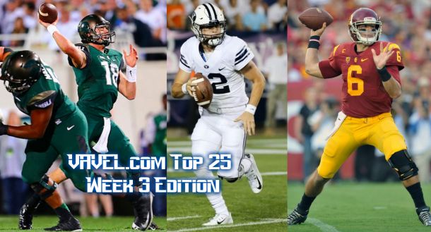 VAVEL USA NCAA Football Week 3 Top 25 Rankings