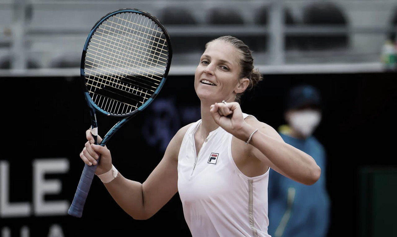 Pliskova salva três match points e sobrevive a desafio contra Ostapenko em Roma Pliskova salva três match points e sobrevive a desafio contra Ostapenko em Roma