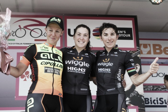 Chloe Hosking: "Ha sido impresionante, no todos los días se gana en el Giro"