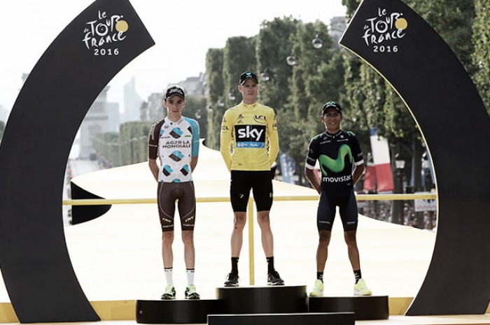Tour de Francia: Nairo Quintana repitió podio en el tricampeonato de Froome