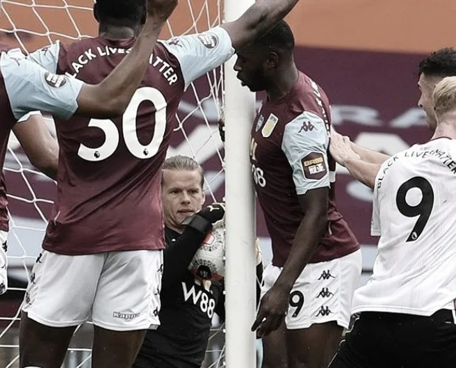 Premier League admite falha na tecnologia da linha do gol no jogo entre Aston Villa e Sheffield United