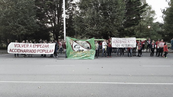 Vuelven las protestas a El Molinón