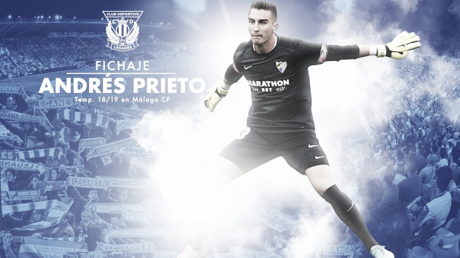Andrés Prieto, nuevo portero del CD Leganés Andrés Prieto, nuevo portero del CD Leganés